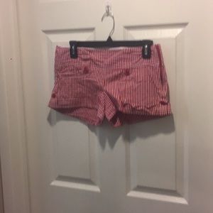 Red & White Checkered Pattern Shorts